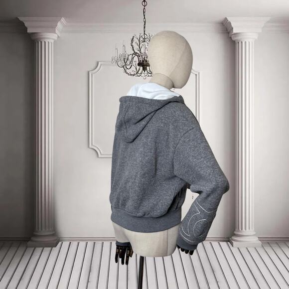 Pre-loved Gray Zip-Up Hoodie - Picture 3 of 6